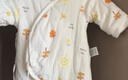 童泰新生婴儿衣服连体衣夹棉秋冬季0-6月初生宝宝纯棉加厚哈衣爬服 黄色暖阳 59cm (建议1-3个月身高55-60cm) 实拍图