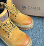 骆驼（CAMEL）山丘马丁靴女秋冬季新款复古短靴时尚女士大黄工装靴子 L25W307145土黄 40 实拍图