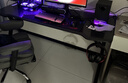 杰妮卡碳纤维电竞桌椅套装高端双人家用书桌游戏主播桌子办公台式电脑桌 【工学大师】星空膜手工弧面 160*70*75 实拍图