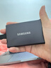 三星（SAMSUNG）T7 移动固态硬盘 读速1050MB/s安卓手机电脑通用 重约58g 轻巧便携 太空灰 1T 实拍图