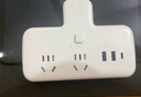 公牛（BULL）转换插头/品字形一转三插座/无线转换插座/电源转换器 适用卧室、厨房 3位分控开关插座 蓝白款 实拍图