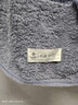 洁丽雅（Grace）7A抗菌毛巾加厚加大纯棉成人素色良品洗脸大毛巾2条装 棕色+灰色 实拍图
