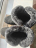 可牧丽羊雪地靴女皮毛一体真皮防滑中老年人羊毛靴冬季保暖鞋妈妈大棉鞋女 黑色（标准尺码） 40 (250mm) 实拍图