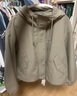 优衣库女装休闲连帽短外套/时尚百搭25秋冬新款479229 33 卡其色 L /160/88A 实拍图
