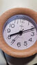 码仕闹钟创意木头摆件电子卧室座钟贪睡懒人学生闹铃床头钟榉木开学季 实拍图