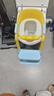 世纪宝贝（babyhood）儿童马桶辅助器 宝宝阶梯架坐便圈扶手架座便器 PU软坐垫 天空蓝 实拍图