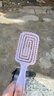 蓬松高颅顶梳子头发神器女士专用长发造型按摩经络家用镂空排骨梳 蓬松气垫梳-紫色-1个装 实拍图