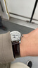 万晨浪琴手表带男真皮适用于名匠康卡斯瑰丽月相飞翼扣深棕色21mm 实拍图