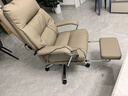 顾全电脑椅工学椅家用可躺办公椅按摩加热老板椅环保真皮C570H金咖皮 实拍图