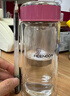希诺（HEENOOR）双层玻璃杯女家用办公车载水杯高颜值泡茶杯子XN-9331粉色 240mL 实拍图