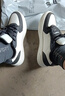 鸿星尔克板鞋男2025秋冬季新款滑板鞋经典闪耀复古休闲鞋男轻便运动鞋子男 微晶白/正黑 41 实拍图