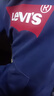 Levi's【特价来袭】李维斯情侣同款经典宽松休闲logo套头连帽卫衣 藏蓝色 19622-0007 S 实拍图