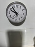 卡通迷你浴室防水小时钟厨房卫生间防水挂钟新款墙上厨房表防潮 白色7.2cm【送电池】1个装 实拍图