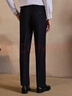浪登秋季商务西裤男中年双褶西服裤子宽松直筒正装裤男士西装裤 深蓝色 (偏黑) 36 (2.77尺)92cm 实拍图