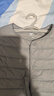 雪中飞经典新款基础舒适轻薄羽绒便捷短款保暖羽绒小马甲轻盈便携舒适 静谧灰|8210-女 S 160/84A 实拍图