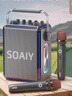 索爱（soaiy）SSK03蓝牙家用电木吉他乐器音箱音响话筒麦克风户外k歌广场舞演出便携音响手提音响扩音器 实拍图