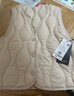 雅鹿羽绒马甲女年秋冬新款轻薄保暖时尚贴身大衣内搭V领背心 米色 M 推荐100-110斤 实拍图