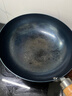 章丘铁锅正宗手工锻打铁锅无涂层物理不粘锅炒锅老式家用炒菜锅厨具轻音 标准版古法烤蓝（已干烧） 28cm 实拍图