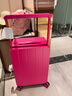 DTA宽拉杆行李箱女大容量新款拉杆箱登机箱密码旅行箱男芭比粉20英寸 实拍图