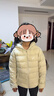 亚瑟士亚瑟士童装25年冬季儿童柔软舒适三防轻薄保暖羽绒服【高充绒量】 奶白色 清洁度1000-鸭绒 150 充绒量88.5g 实拍图