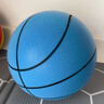 得力 静音篮球 5号儿童室内无声弹力玩具球儿童娱乐玩家篮球 蓝色 实拍图