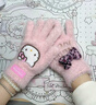 三丽鸥官方正品hellokitty手套冬季女保暖骑行毛绒可爱五指可触屏 正版授权-Hello Kitty【少女粉+豹纹/蝴蝶结】甜美百搭 三丽鸥-Hello Kitty-手套【均码】柔软亲肤-防风防寒 实拍图