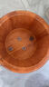 百山泡脚桶木桶电加热家用足浴桶木桶40洗脚桶木质泡脚盆加热恒温带轮 橡胶木智能加热42直径 36cm 高 橡木加热桶恒温带轮子-排水-遥控 实拍图