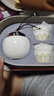 瓷牌茗茶具（cipaiming teaset）旅行茶具套装户外便携式陶瓷快客杯一壶四杯办公室功夫茶壶泡茶 白古茗1壶4杯+罐盘+棕皮包+巾夹 实拍图