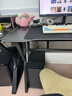 初学者  电脑桌台式家用电竞桌椅套装办公桌简约书桌游戏桌书房写字桌子 子夜黑120*60-电竞纹路 实拍图