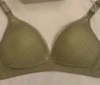 十月结晶 孕妇内衣女聚拢哺乳文胸怀孕期喂奶专用上开扣文胸绿格 M码 实拍图