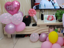 多美忆生日场景布置女孩生日气球儿童道具氛围装饰快乐桌飘装扮粉色套餐 实拍图