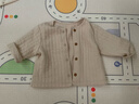 优衣库婴幼儿宝宝压线开衫/外套上衣479599 30 浅米色 70 实拍图