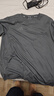 阿迪达斯短袖男2025运动健身户外亲肤透气轻薄速干T恤衫 深灰/浅灰 2XL 实拍图