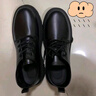 欧伦啄木鸟西装皮鞋男款春季英伦风商务正装学生增高休闲软底防水黑色大头鞋 黑色 39 实拍图