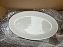 奥美优蒸鱼盘 加深大鱼盘蒸鱼盘菜盘子易清洗纯白百搭陶瓷餐具 实拍图