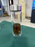 京东京造双层加厚玻璃杯 无铅高硼硅带茶隔水杯304茶隔泡茶杯男士360mL 实拍图
