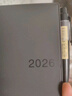 无印良品（MUJI）PVC封面月周记笔记本/2025年12月开始 本子 日记本 记事本 日程本圣诞节礼物 88张/深灰色/A6 实拍图