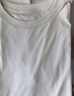 京东京造t恤女纯棉短袖女士t恤液氨免烫打底衫上衣白T 白色 M 实拍图