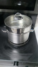 凌丰蒸锅不锈钢汤锅蒸煮一体家用无涂层单层蒸屉蒸笼电磁炉燃气灶通用 蒸锅 1层 24cm 实拍图