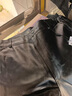 啄木鸟皮裤男冬季款骑摩托车外卖防风保暖男士宽松高腰大码休闲加绒裤子 165皮裤+1608皮衣【推荐一套入】 XL 【推荐100-120斤】 实拍图
