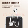 惠普（HP）DHH-1112A有线耳机半入耳式3.5mm接口圆孔 适用苹果安卓 白色 实拍图