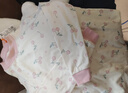 猫人女童内衣套装纯棉儿童秋衣秋裤大童中高领打底内衣 樱桃小花 150 实拍图