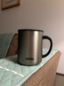 膳魔师（THERMOS）新款日本膳魔师保温杯咖啡杯办公室马克杯男女泡茶水杯子JDG 磨砂原色450ml 实拍图