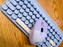 前行者Q1无线鼠标蓝牙双模可充电屏显低音男女生办公小巧便携高颜值电脑笔记本iPad通用人体工学 丁香紫 实拍图