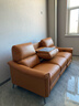 芝华仕（CHEERS）头等舱绅士智能电动0靠墙直排沙发头层牛皮简约芝华士50611B橙意 【翻到几+进扫地机】赤霞橙-小三座双电-2.17M 优先发货（详询客服） 实拍图