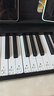 特伦斯折叠钢琴88键便携式电钢琴成人儿童电子琴重力度键盘V30pro家用 炫酷黑+专用琴包 实拍图