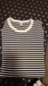 优衣库女装柔软罗纹条纹圆领T恤长袖百搭打底内搭480036 01 乳白色 S /155/80A 实拍图
