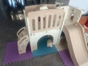 芭蕾鹿滑滑梯儿童室内家用宝宝滑梯秋千二合一家庭多功能游乐场小型乐园 城堡款组合【卡其棕】+过道 实拍图