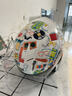 坦克摩托车头盔3C四分之三盔T536四季防风B.Duck电动车安全帽男女 白色摩登【童趣】【彩色镜片+透明镜片】 L（建议头围56-58cm） 实拍图