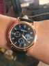 【网红爆款】商务腕表石英运动表休闲皮带男女手表 黑色 实拍图